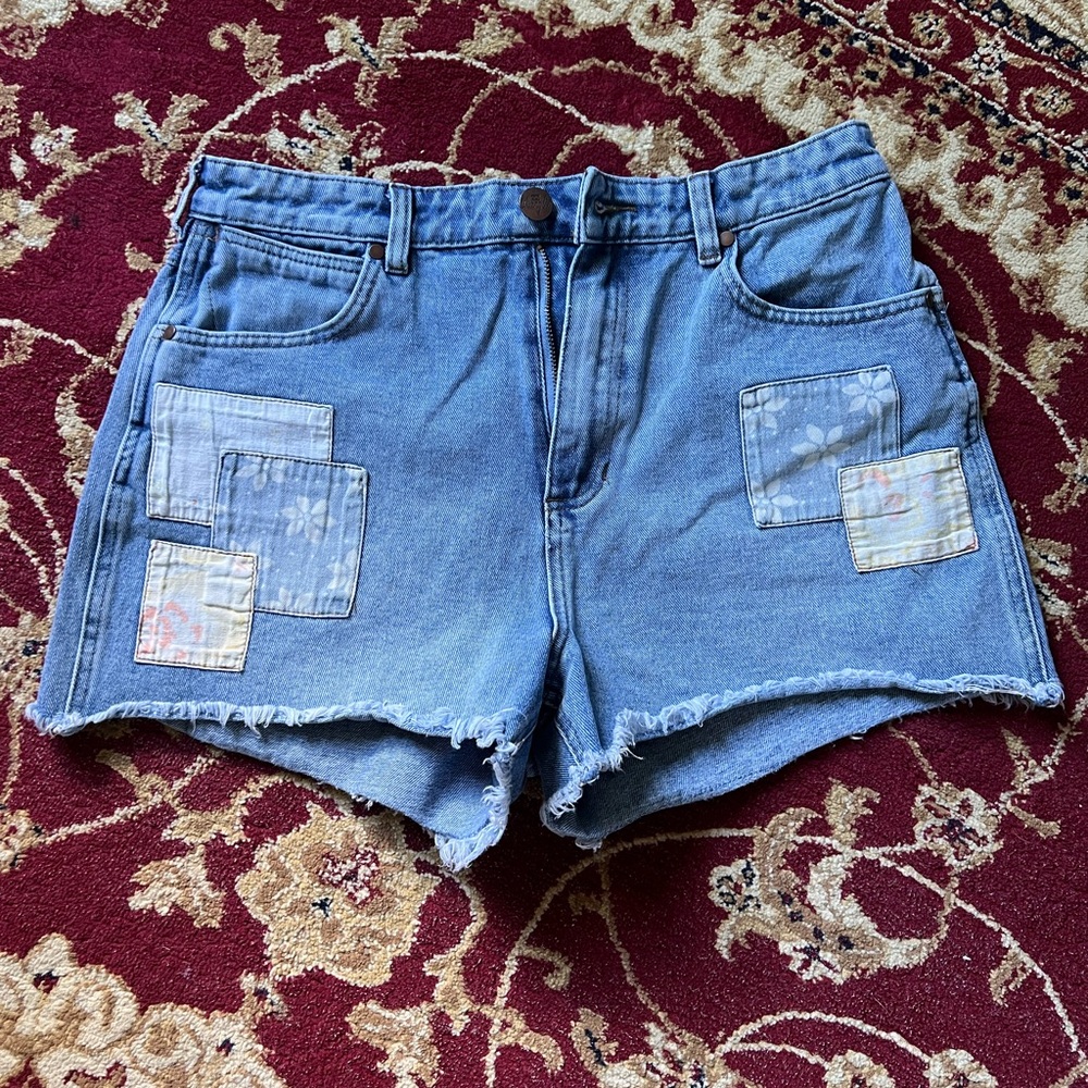 Wrangler x Billabong Patchwork Denim Shorts